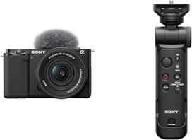 "Sony" ZV-E10K sisteminis fotoaparatas (APS-C) su 16-50 mm f/3,5-5,6 II galingo priartinimo objektyvu - pasukamas ir pasukamas ekranas, automatinis fokusavimas realiuoju laiku, idealiai tinka vaizdo tinklaraštininkams ir pradedantiesiems + GPVPT3BT