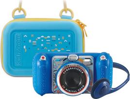 "VTech KidiZoom Duo Pro" rinkinys su nemokamu krepšiu - tik trumpam - vaikiškas fotoaparatas su 2 fotoaparatais, nuotraukų ir vaizdo funkcija, žaidimais, muzikos grotuvu ir dar daugiau