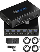 4 prievadų USB 3.0 4 įėjimai 4 išėjimai SPDIF 5.1 Audio Breakout Pelė Klaviatūra Belaidis USB jungiklis kompiuteriui Spausdintuvas Skeneris