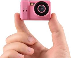 Andoer Mini skaitmeninis fotoaparatas, 1080P skaitmeninis kompaktiškas fotoaparatas, foto kamera su įmontuotu akumuliatoriumi ir LCD ekranu, blykste vaikams, paaugliams, senjorams, pradedantiesiems