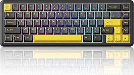 ATTACK SHARK X65 HE magnetinio jungiklio greitojo paleidimo klaviatūra, 65% laidinė žaidimų klaviatūra su 8000 Hz diskretizavimo dažniu, 0,01 mm RT tikslumu, PBT klavišais, QMK tvarkykle, RGB (žvaigždėta juoda)