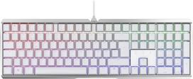 CHERRY MX Board 3.0 S laidinė žaidimų klaviatūra su RGB apšvietimu, vokiškas išdėstymas (QWERTZ), MX Black jungikliai, balta