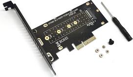 M.2 NVME SSD į PCI-E adapterio kortelė M.2 PCIe į PCIe 3.0 x4 adapteris - palaiko M.2 PCIe NVMe/AHCI SSD 2280, 2260, 2242, 2230