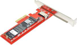 NFHK PCI-E 4X prieglobos adapteris su NVMe valdikliu 1U GEN-Z EDSFF trumpojo SSD E1.S laikiklio adapteris