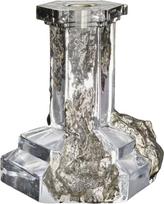 Kosta Boda Žvakidė klasikinei žvakei Rocky Baroque 17,5 cm, plieno blizgesys