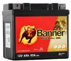 Banner 6Ah Bike Bull GEL 12V 95A akumuliatorius 114x71x106mm