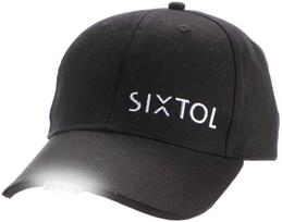 Aptel LED Sixtol kepurė su B formos dangteliu, 25 lm šviesa, įkraunama, USB, juoda