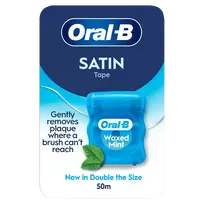 Oral-B Satin Tape Mėtų Vaškuotas Dantų Siūlas 50 m
