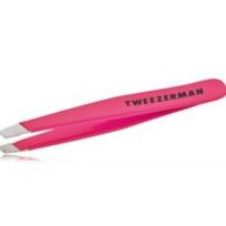 Tweezerman Mini Slant plaukelių šalinimo pincetas - Tweezers Flamingo