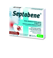SEPTABENE kolos skonio 3 mg/1 mg kietosios pastilės, N16