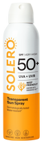 SOLERO skaidrus purškalas nuo saulės SPF 50+, 200 ml