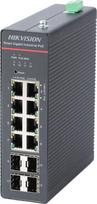 Hikvision DS-3T1512HP-SI-8P4F network switch Managed Gigabit Ethernet (10/100/1000) Power over Ethernet (PoE) Black