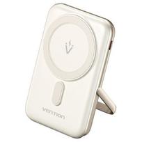 Vention Power Bank FHNW0 10000mAh, 20W PD, 3A, automatinis magnetinis įkrovimas, baltas, 1 Type-C prievadas