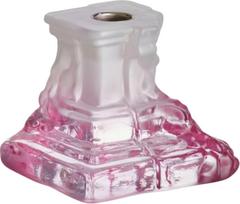 Kosta Boda Žvakidė klasikinei žvakei Rocky Baroque 9,5 cm, rožinė