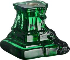 Kosta Boda Žvakidė klasikinei žvakei Rocky Baroque 9,5 cm, smaragdo žalia