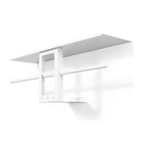 Baltos spalvos iš plieno sieninė lentyna su lentyna 100 cm Luno Small – Spinder Design