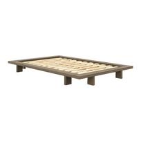Iš pušies masyvo viengulė lova rudos spalvos su lovos grotelėmis 120x200 cm Japan – Karup Design