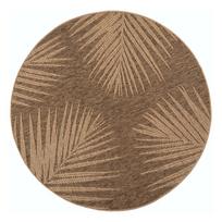 Rudos spalvos apvalios formos lauko ir vidaus kilimas ø 160 cm Timber 1403 – Ayyildiz Carpets