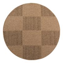 Rudos spalvos apvalios formos lauko ir vidaus kilimas ø 160 cm Timber 1405 – Ayyildiz Carpets