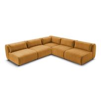 Garstyčių spalvos kampinė sofa (kintama) Jeanne - Bobochic Paris