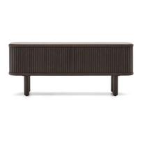 TV spintelė tamsiai rudos spalvos iš uosio 120x50 cm Mailen – Kave Home