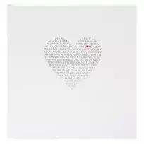 Albumas GOLDBUCH 08080 Love 30x31/60psl balti lapai, kampučiai/lipdukai, knyginio rišimo [V]