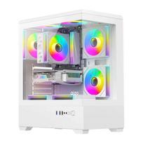 DarkFlash C365 computer case (white) + 5 fans, PCCDRKC365_WHT__5F