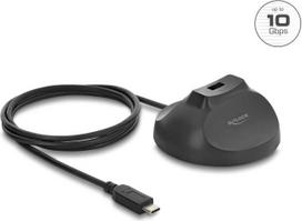Delock Magnetischer Standfuß USB Typ-A Buchse zu USB Type-C™ Stecker 10Gbps Docking Kabel 1,2 m (64365)