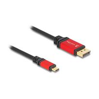 DELOCK ?USB Type-C zu DisplayPort Kabel DP Alt Mode 8K 30 Hz mit HDR Funktion 1m rot