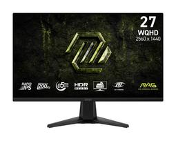 LCD Monitor|MSI|27 |2560 x 1440 pixels|Wide Quad HD|Native aspect ratio 16:9|LCD|Flat|MAG275QFE20