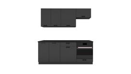 STOLKAR Cosmo Design ANIKA graphite/graphite 2.0 kitchen furniture set | MKUSKRZMK0008  | 5905406021763