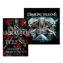 2 knygų rinkinys: Iš kraujo ir pelenų + Drakonų valdovė. Spalvinimo knyga - Jennifer L. Armentrout