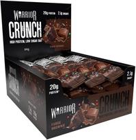 Baltyminiai batonėliai WARRIOR Crunch Fudgie Brownie, 64 g x 12 vnt