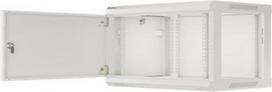 Rack cabinet 19" wall-mount 6U/600x450 for self-assembly with metal door, grey WF01-6406-00S | 5901969430080