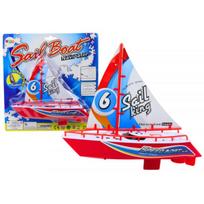 LEAN Toys Plūduriuojantis baterijomis maitinamas vandens žaislas, raudonas