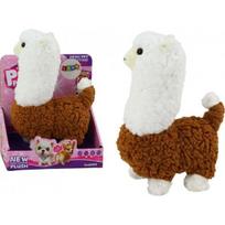 LEAN Toys Llama Interactive Pet ruda alpaka vaikščiojimo žaidimas, 23 cm