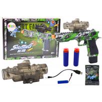 LEAN Toys Electric Water Bullet Gun, 2in1 Arrows, Green