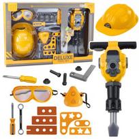 LEAN Toys Akumuliatorinis pneumatinis plaktukas ir įrankių rinkinys, 21 vnt.