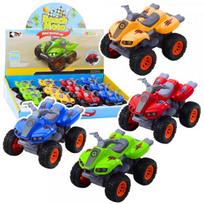 LEAN Toys Quad Bike With Rubber Tires Metal Body Mix