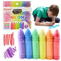 LEAN Neoninės spalvos kreida lentai ir šaligatviui, 6 vnt.