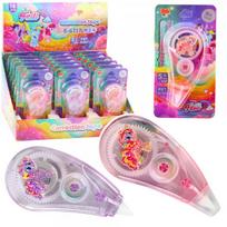 LEAN Toys Correction Tape Mouse School Office 6m x 5mm Unicorn Pink Purple