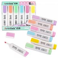 LEAN Set of Markers Highlighters School Office Pastel 6pcs