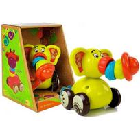 LEAN Toys Toy Car Elephant for Babies Flexible Trumpet