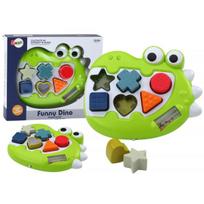 LEAN Toys Lavinamasis dinozaurų rūšiavimo ir melodijų grojimo žaislas patiems mažiausiems