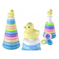 LEAN Toys Pyramid Duck Puzzle 12 Circles 39cm x 17.5cm x 17.5cm
