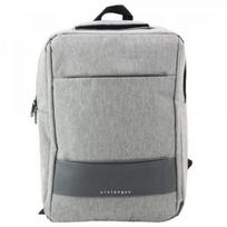 LEAN City Business verslo kuprinė, USB, vidurinis skyrius, pilka, 14 l, 40 cm