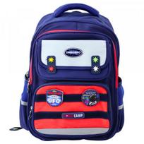LEAN Children®s School Backpack Chest Strap Navy Blue Red Space 20L 38cm