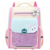 LEAN School Backpack With Rabbit Chest Strap Pastel 21L