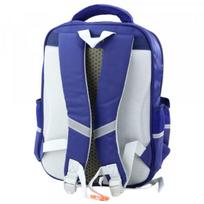 LEAN School Backpack Patches With Dinosaurs Chest Strap Navy Blue 39x27x15c