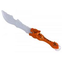 LEAN Toys Lightsaber, Tiger-Shaped Handle, Orange